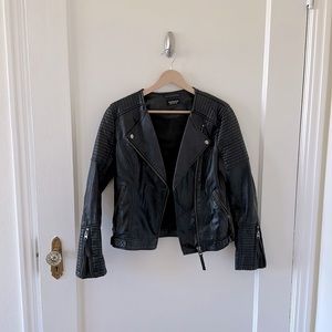 Top shop leather jacket. Size 4. Perfect condition!